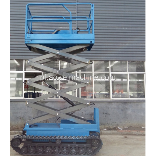 China Aerial Working Platform Lifting Table Crawler Samobieżny podnośnik nożycowy na torach